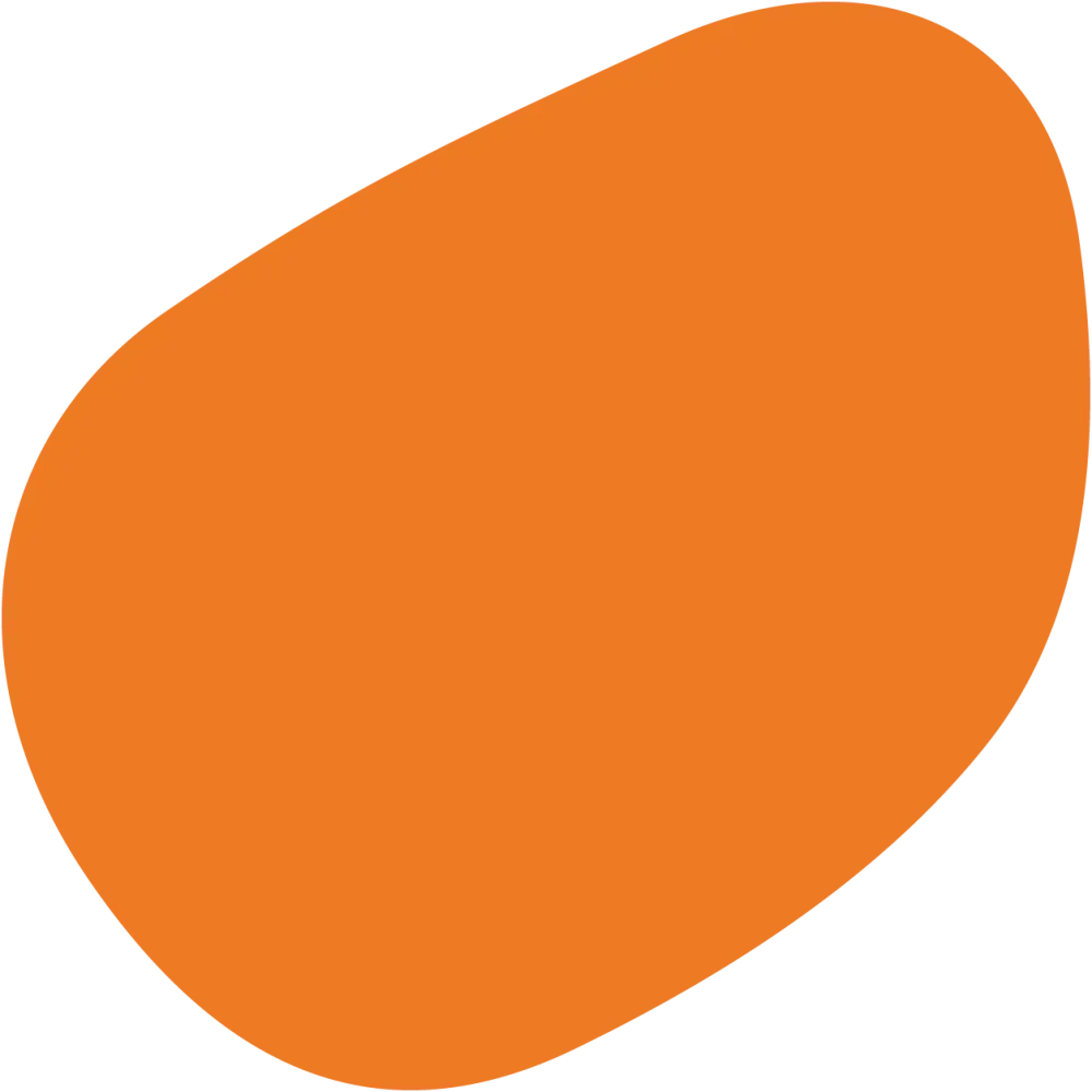 decorative orange splat